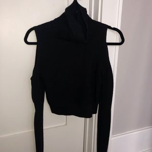 BCBGeneration cut out black turtleneck